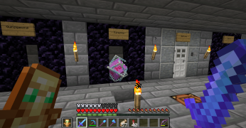 An end crystal portal trap set up by AntHand to kill any Florestrian intruders
