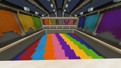 An event arena for hosting color swap
